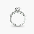 Cosima solitaire engagement ring setting in white gold, Luma Jewellery