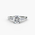 Estelle solitaire engagement ring setting in white gold, Luma Jewellery
