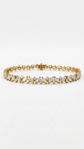 Alethea marquise lab grown diamond tennis bracelet in 14k yellow gold, 5.14ct, Luma Jewellery