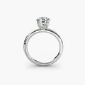 Amaris solitaire engagement ring setting in white gold, Luma Jewellery