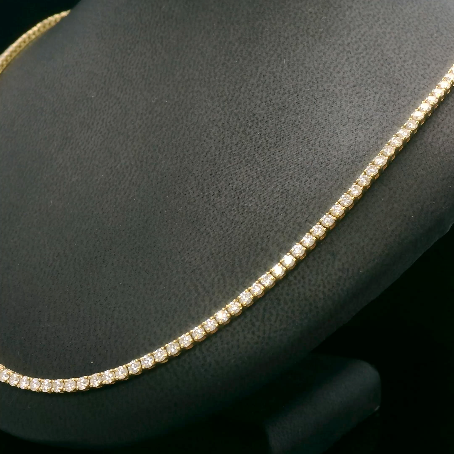Ash gold and diamond necklace clasp detail, Luma Jewellery