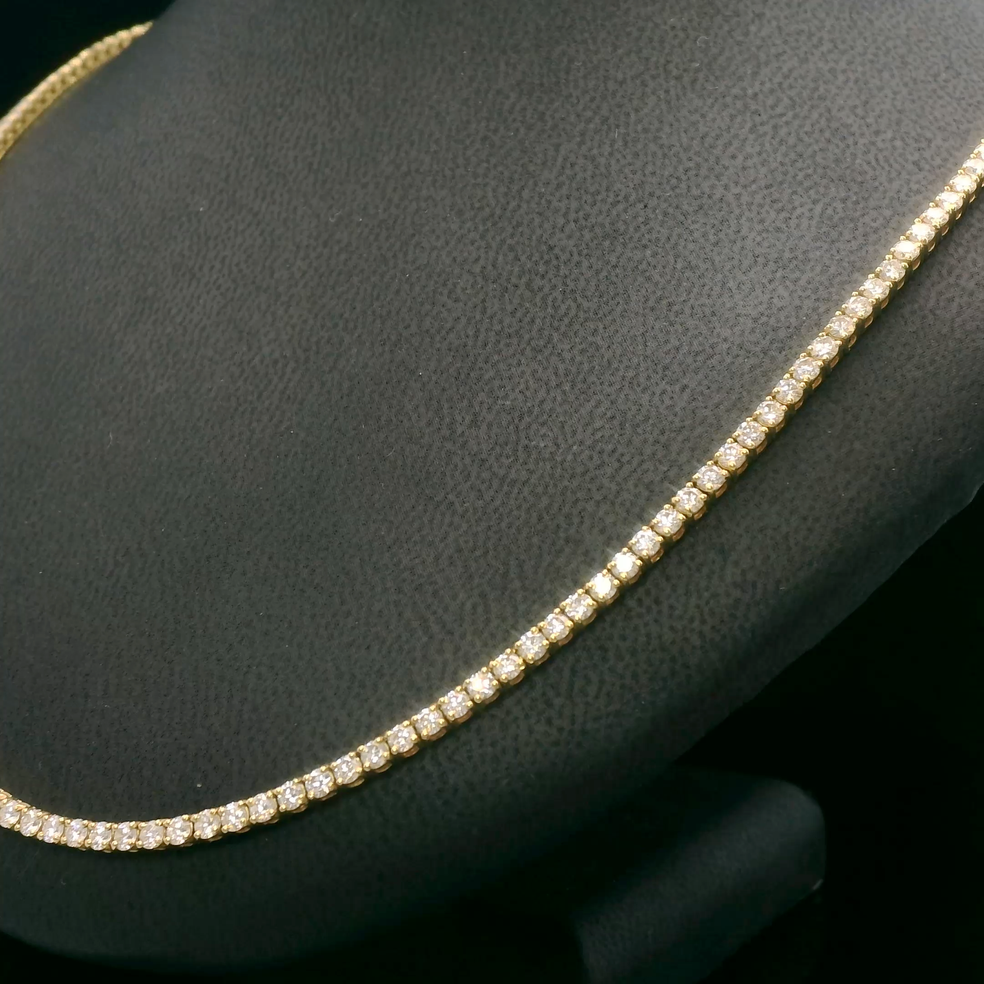 Ash gold and diamond necklace clasp detail, Luma Jewellery