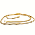Ash gold and lab grown diamond necklace, 7.50ct, Luma Jewellery