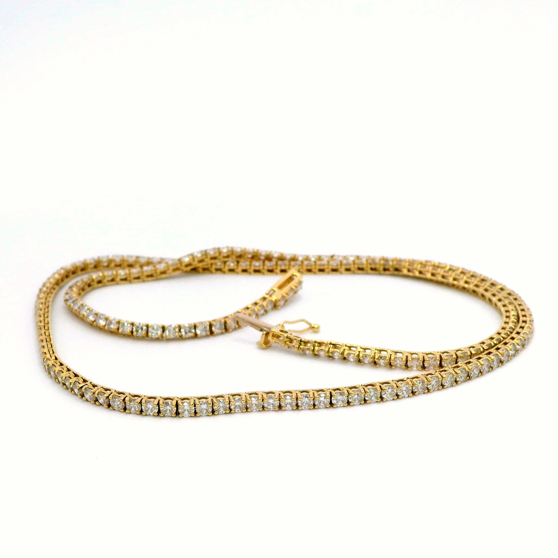 Ash gold necklace with lab grown diamonds, Luma Jewellery