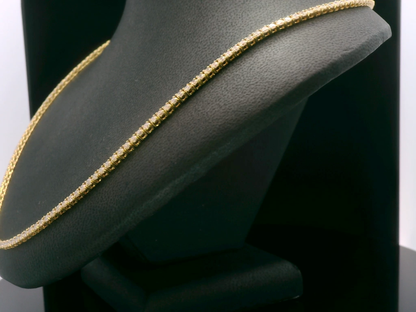 Ash lab grown diamond necklace, gold, Luma Jewellery