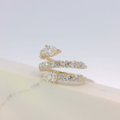 Avara Serpent Diamond Ring