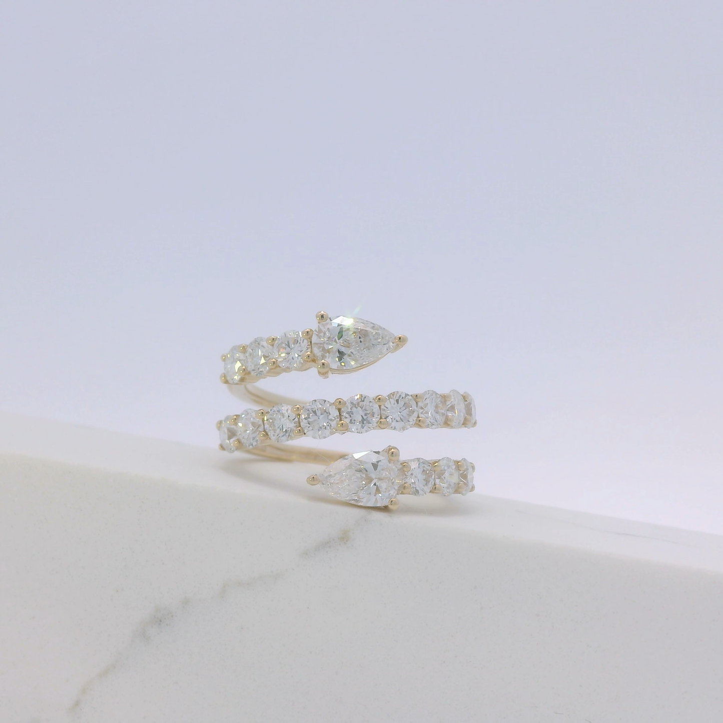 Avara Serpent Diamond Ring