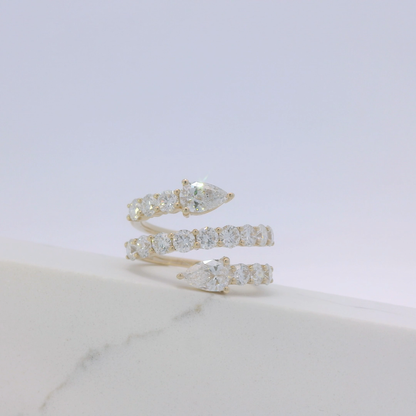 Avara Serpent Diamond Ring