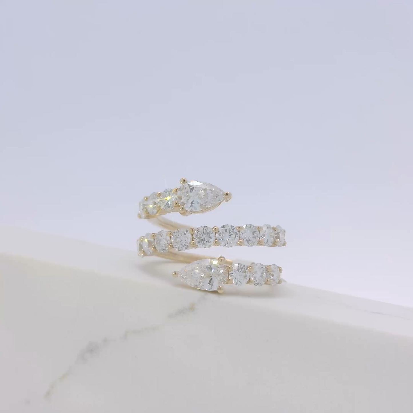 Avara Serpent Diamond Ring