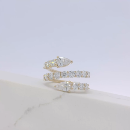 Avara Serpent Diamond Ring