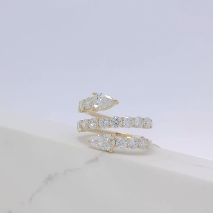 Avara Serpent Diamond Ring