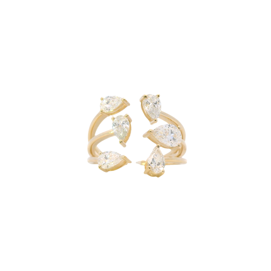 Ayra lab grown diamond ring, gold, 1.58ct, Luma Jewellery