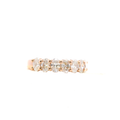 Celine rose gold half-eternity oval diamond ring, 1.00ct, Luma Jewellery