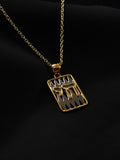 Chai life pendant in gold and silver, Luma x Ben Rebuck