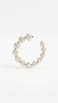 Cielle II lab grown diamond hoop earrings in 14k gold, Luma Jewellery