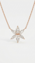 Elara marquise lab grown diamond necklace in 14k rose gold, 1.09ct, Luma Jewellery