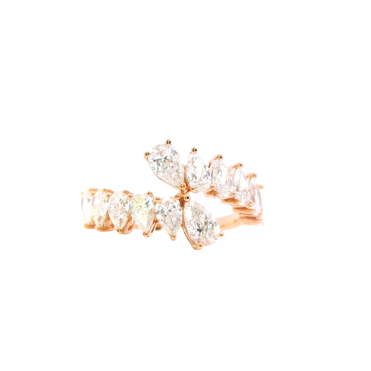 Elaris rose gold lab grown diamond ring, 1.82ct, Luma Jewellery