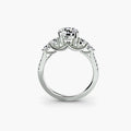 Elira solitaire engagement ring setting in white gold, Luma Jewellery