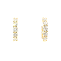 Maelle 14k gold lab grown diamond hoop earrings, 1.30ct, Luma Jewellery