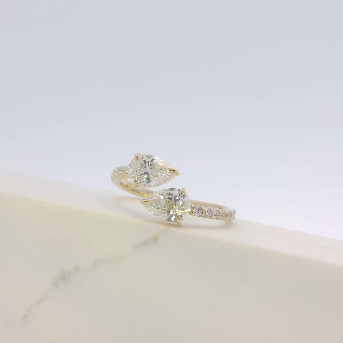 Mireille coiled serpent ring in yellow gold, Luma Jewellery
