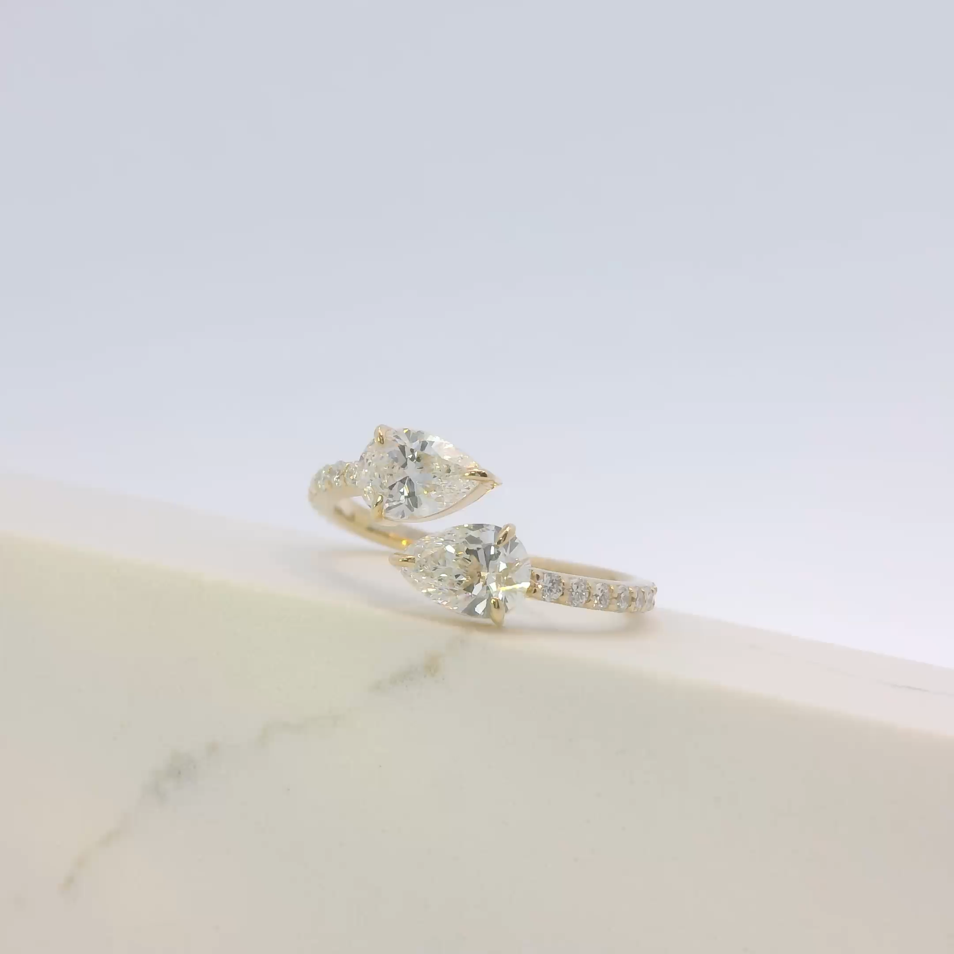 Mireille coiled serpent ring in yellow gold, Luma Jewellery