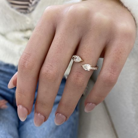 Mireille serpent ring with lab grown diamonds, Luma Jewellery