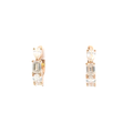 Elara huggie lab grown diamond earrings in rose gold, 1.22ct, Luma Jewellery