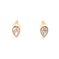 Nerine teardrop lab grown diamond earrings in 14k rose gold, 0.69ct, Luma Jewellery