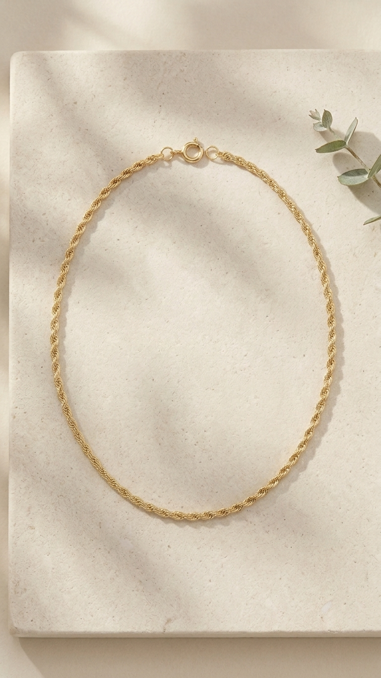 Aura 9k Gold Chain Necklace