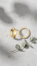 Leona 9k Gold Creole Earrings