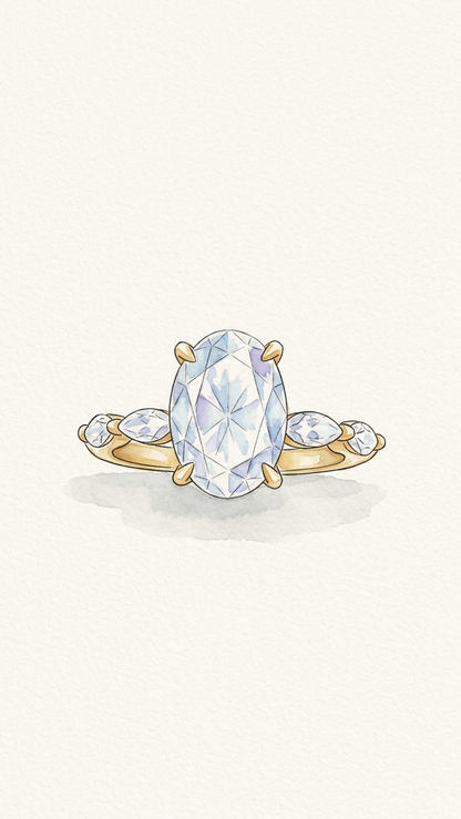 Eira Oval Diamond ring