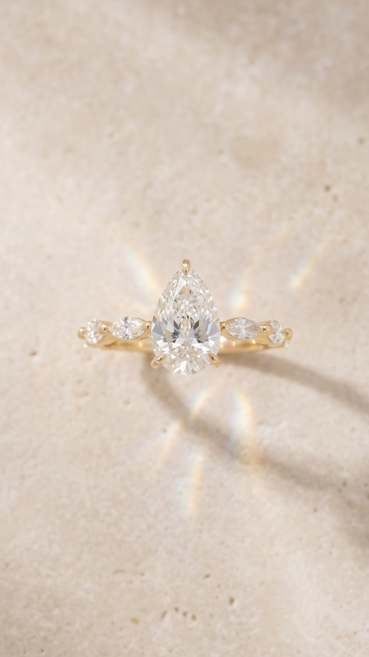 Elandra Pear-Shaped Ring