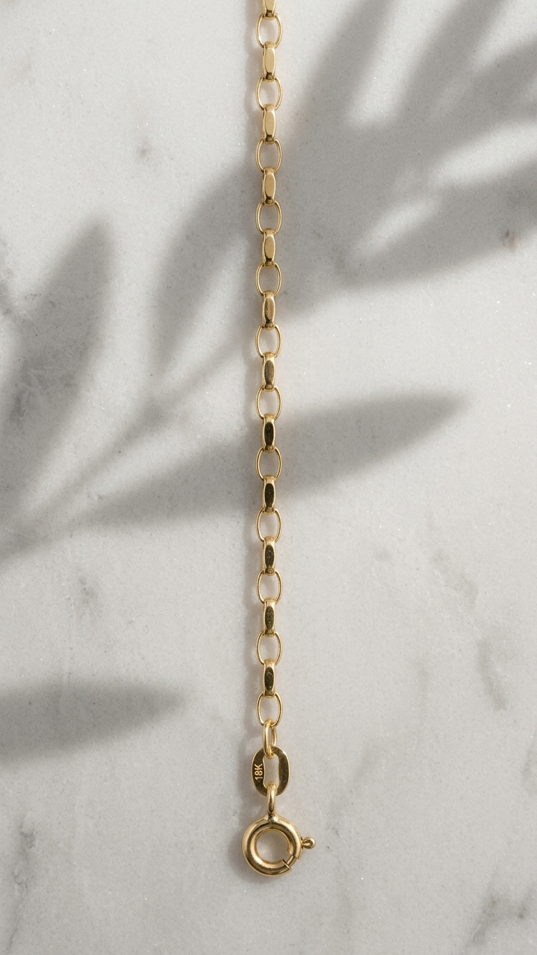 Blythe 9k yellow gold chain necklace, Luma Jewellery