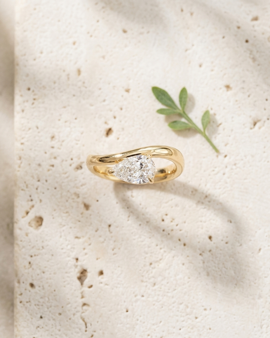 Cyra Gold Lab Grown Diamond Serpent Ring