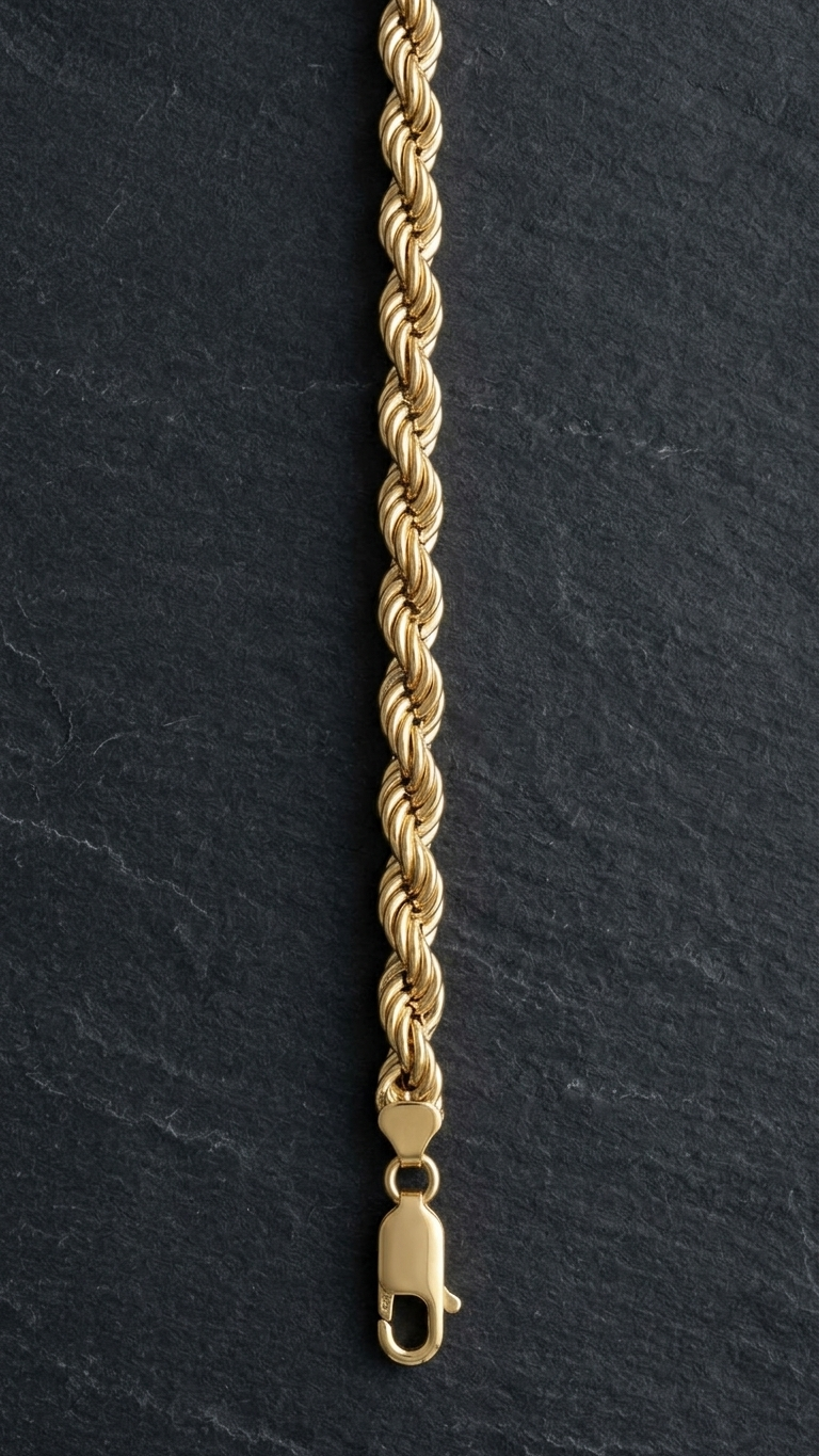 Eirene 9k yellow gold chain necklace, Luma Jewellery