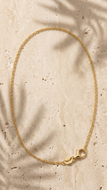 Faith 9k yellow gold chain necklace, Luma Jewellery