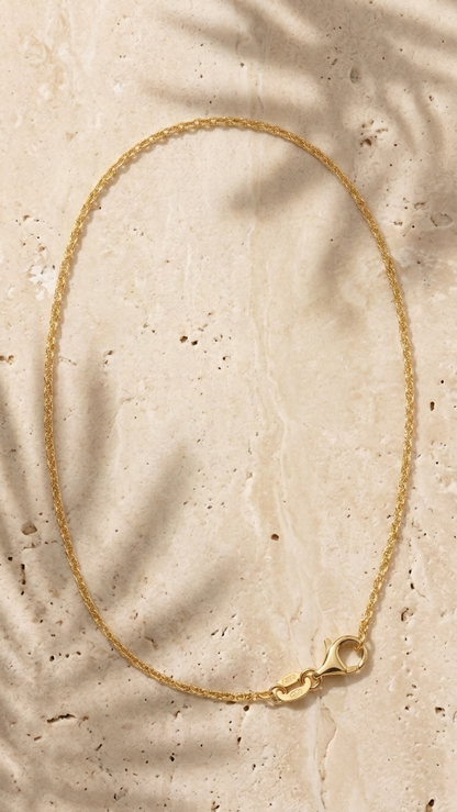 Faith 9k yellow gold chain necklace, Luma Jewellery