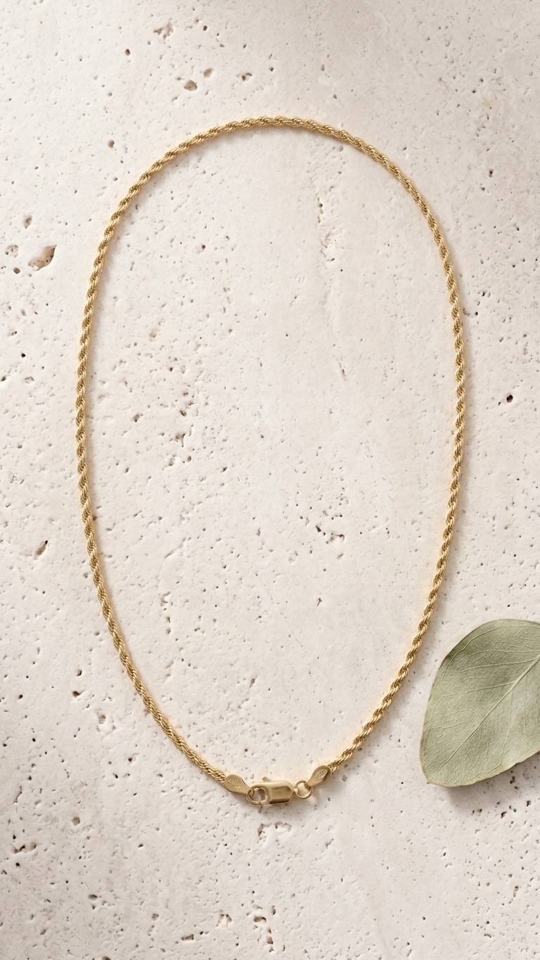 Gioia 9k yellow gold chain necklace, Luma Jewellery