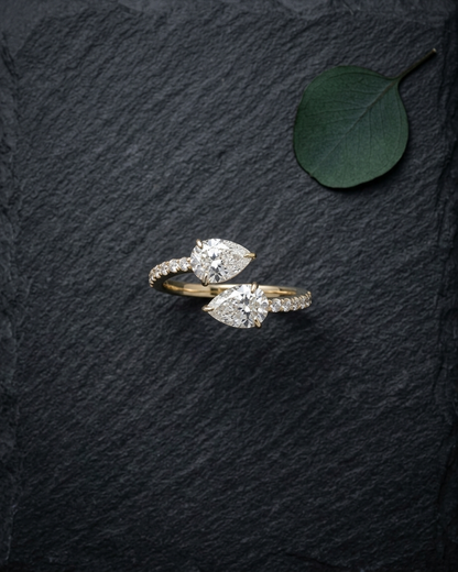 Mireille Gold Lab Grown Diamond Serpent Ring