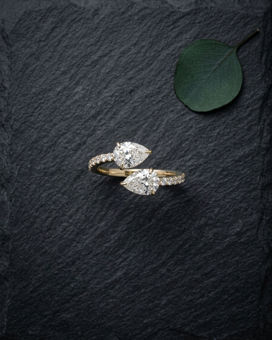 Mireille Gold Lab Grown Diamond Serpent Ring