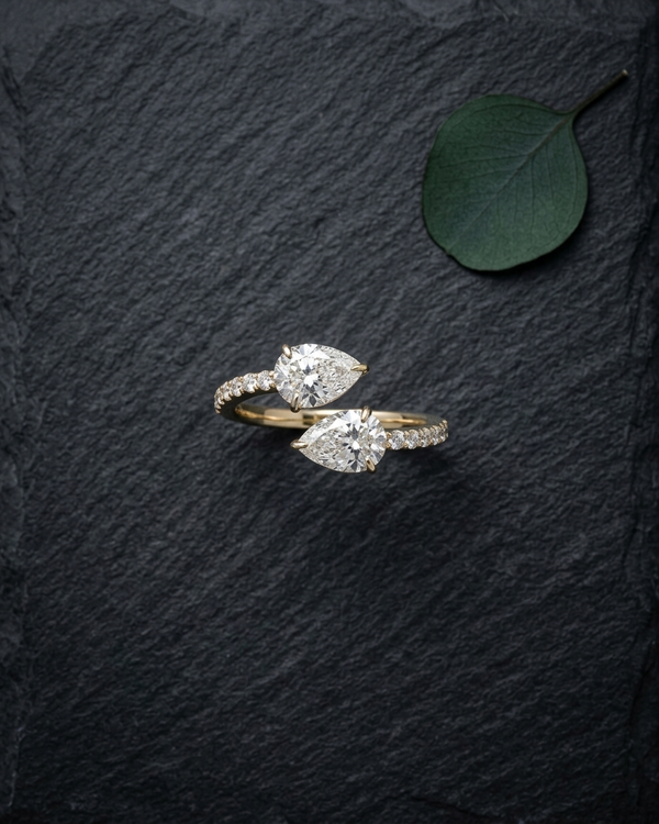 Mireille Gold Lab Grown Diamond Serpent Ring