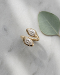 Nerai Gold Lab Grown Diamond Serpent Ring