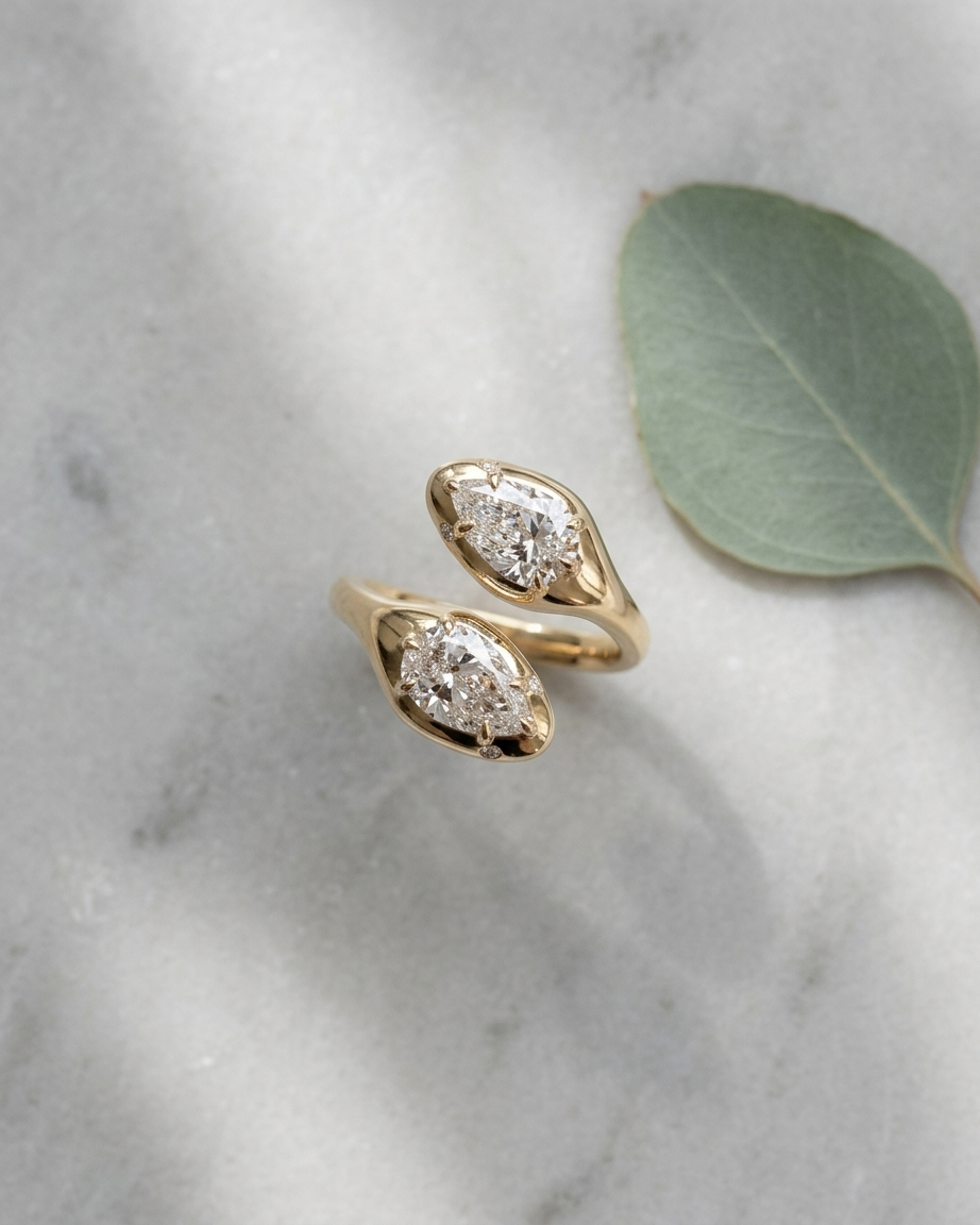 Nerai Gold Lab Grown Diamond Serpent Ring