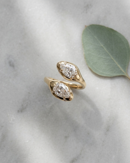 Nerai Gold Lab Grown Diamond Serpent Ring
