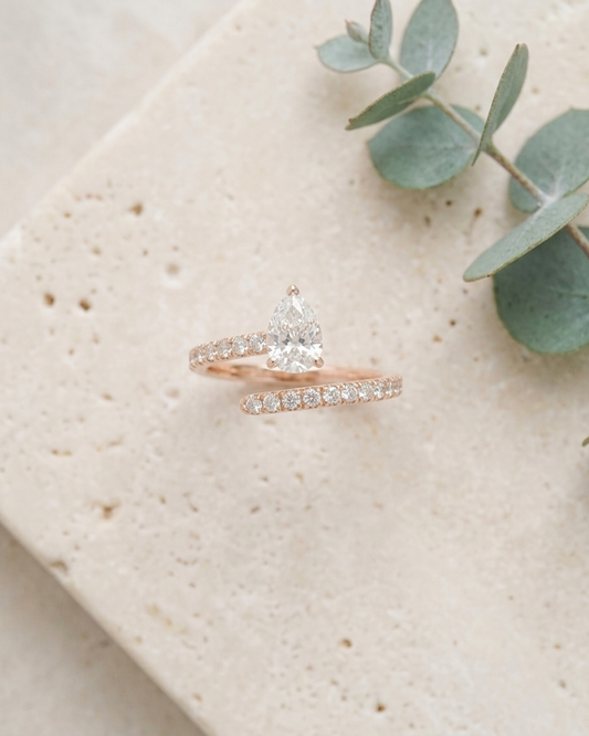 Serica Gold Lab Grown Diamond Serpent Ring
