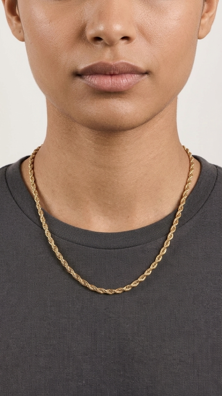 Gioia 9k yellow gold chain necklace, Luma Jewellery