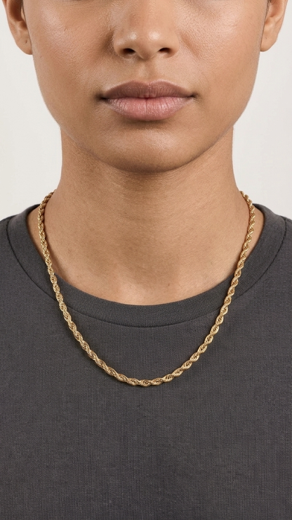 Gioia 9k yellow gold chain necklace, Luma Jewellery