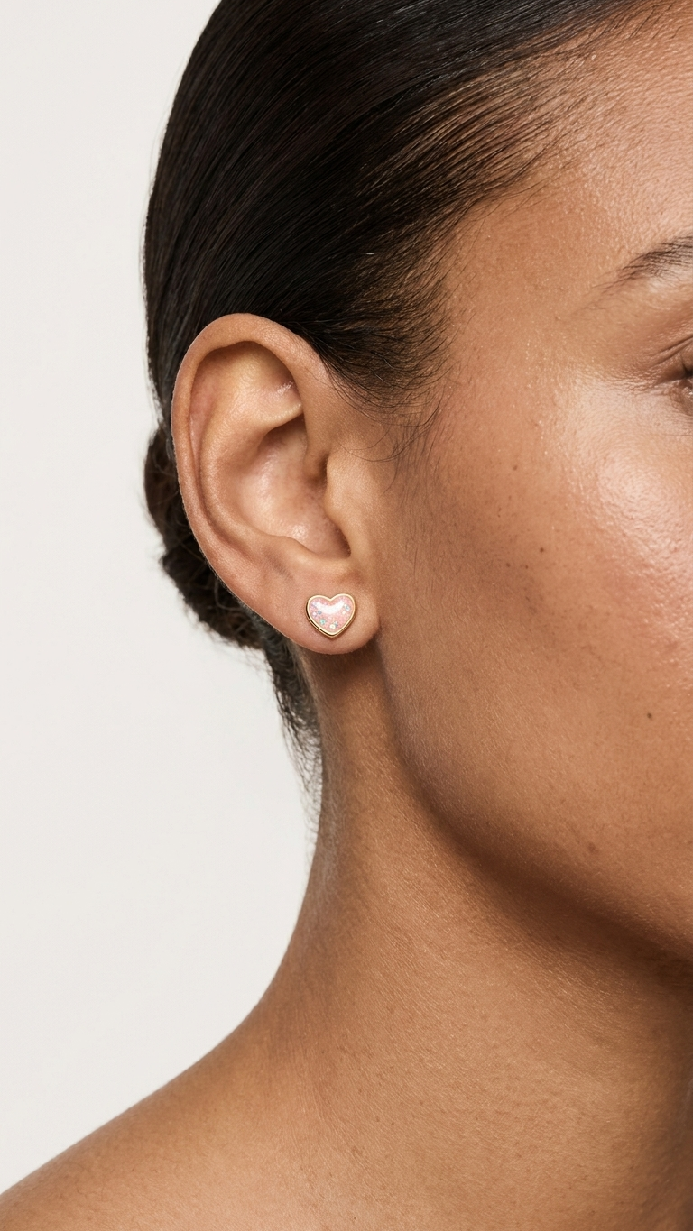 Ines 9ct gold stud earrings
