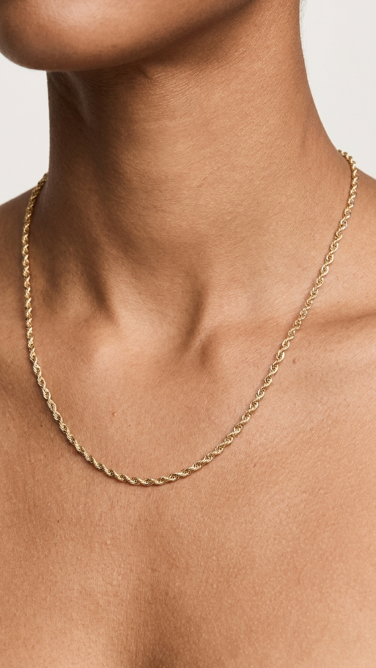 Aura 9k Gold Chain Necklace