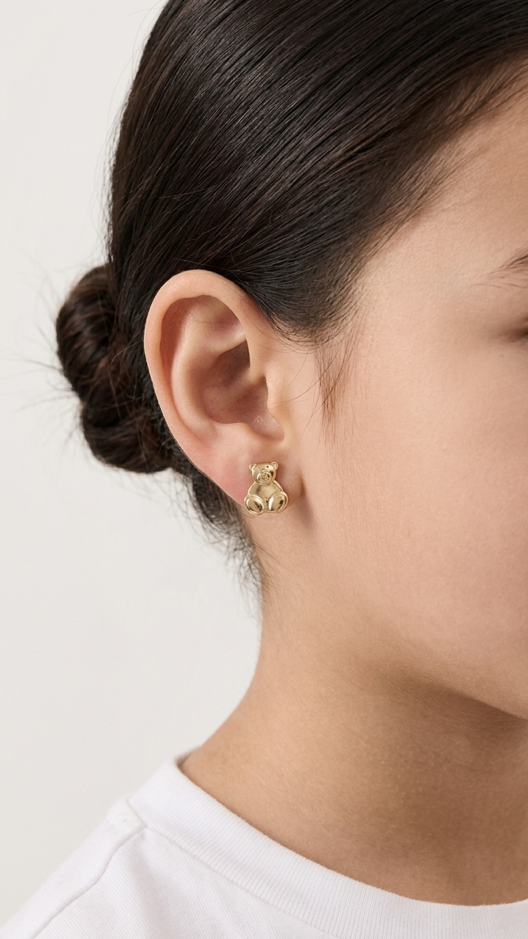 Rhea 9k yellow gold stud earrings, Luma Jewellery